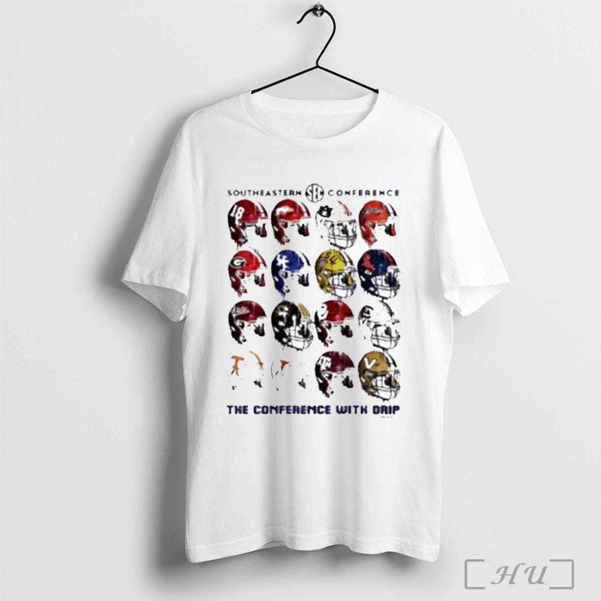 Officials Southeastern Conference Drippy Helmets 16 - Adult & Kids T-Shirts, Sweatshirts & Hoodies apparel design preview 1