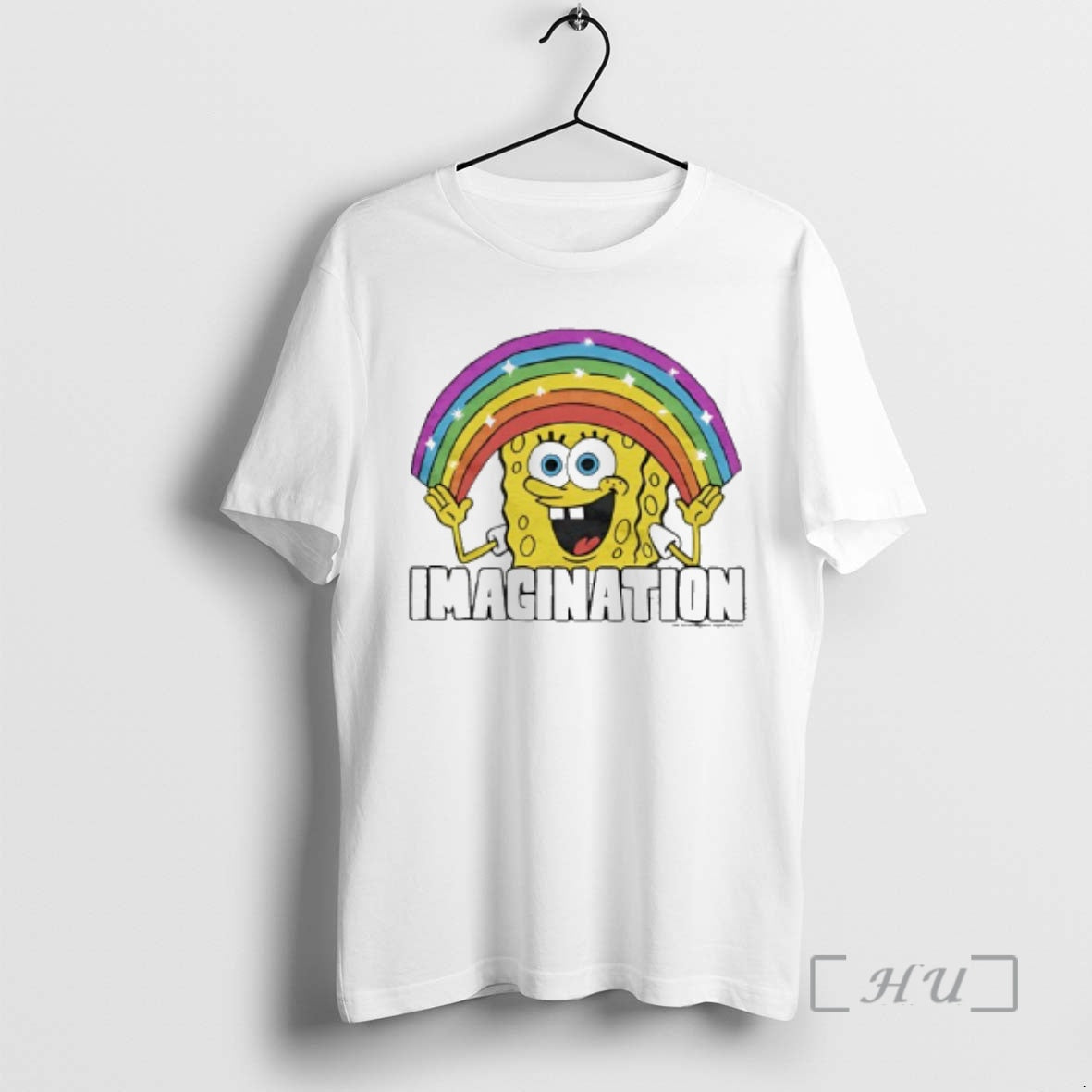Officials Sponge Squarepants Imagination Rainbow - Adult & Kids T-Shirts, Sweatshirts & Hoodies apparel design preview 1