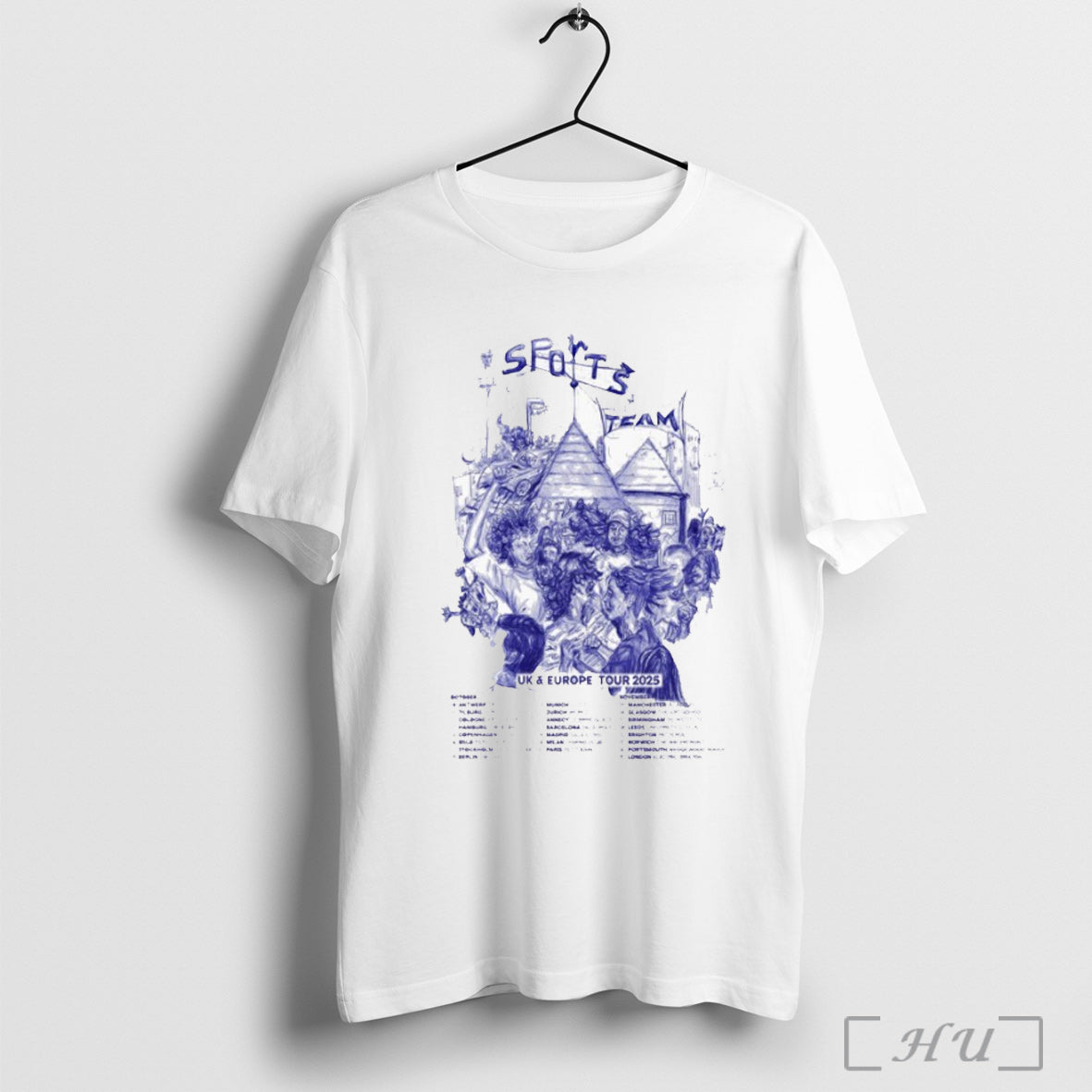 Officials Sports Team Uk Europe Tour 2025 Dates - Adult & Kids T-Shirts, Sweatshirts & Hoodies apparel design preview 1