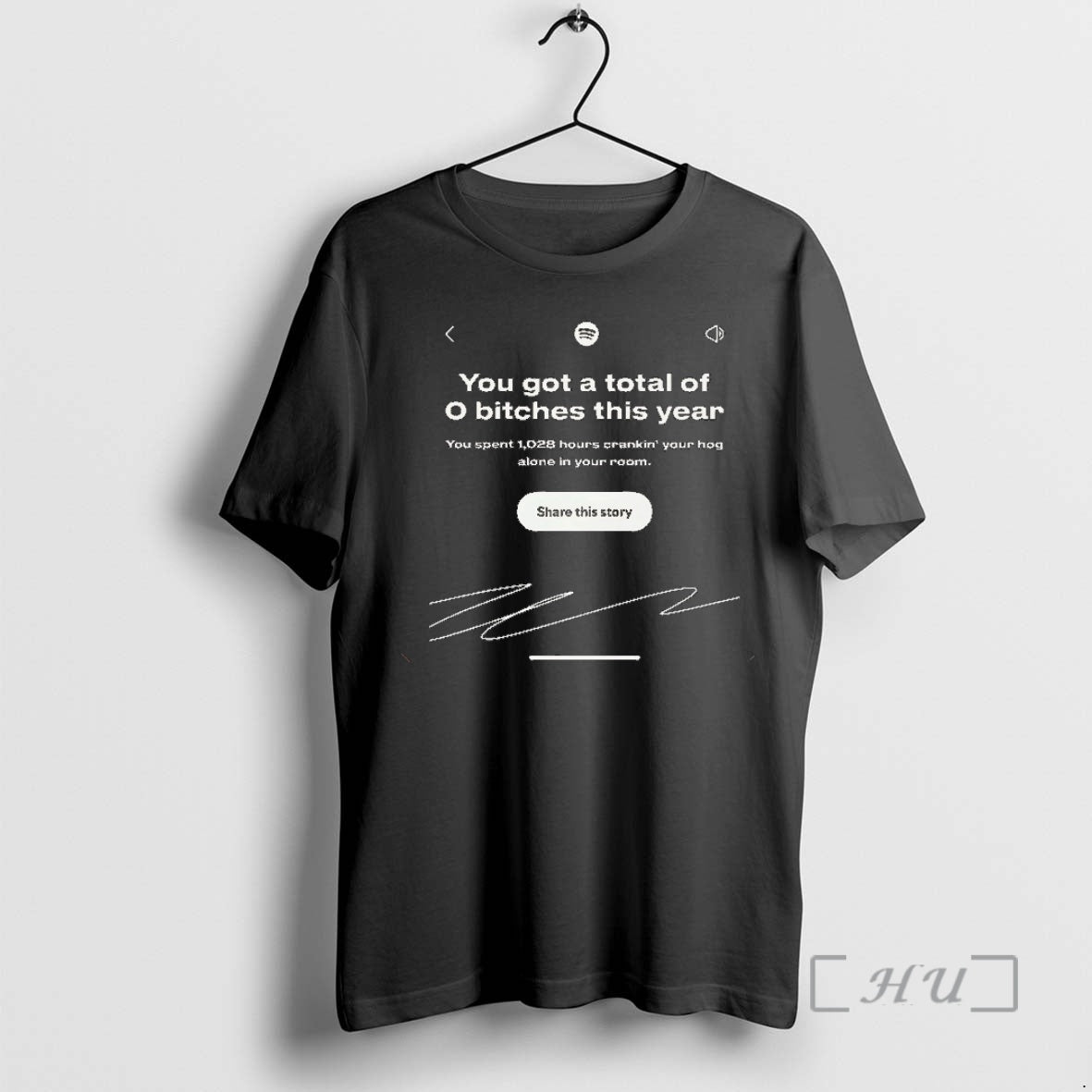 Officials Spotify You Got A Total Of 0 Bitches This - Adult & Kids T-Shirts, Sweatshirts & Hoodies apparel design preview 1