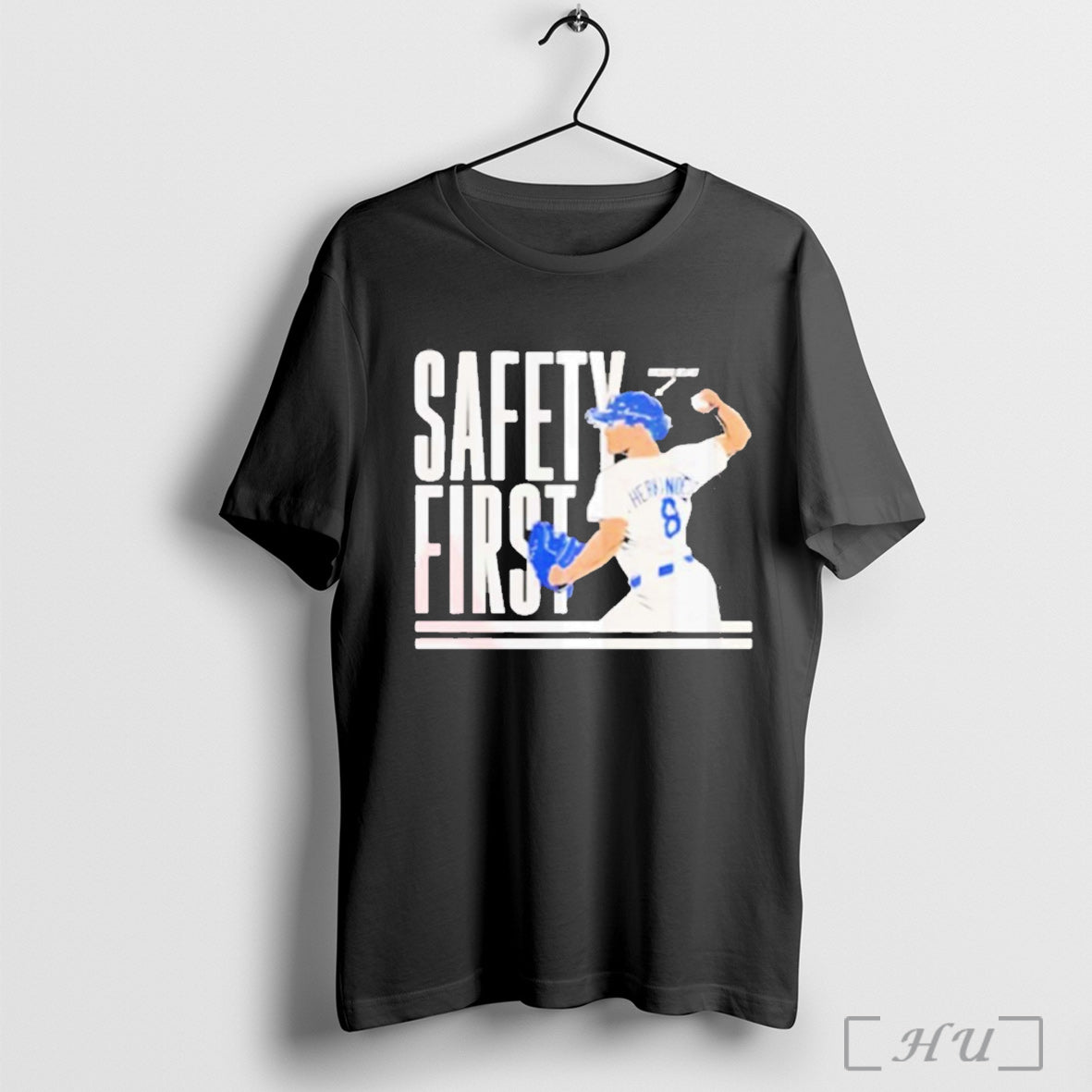 Officials Stay Safe With Kike Hernandez In This Cool - Adult & Kids T-Shirts, Sweatshirts & Hoodies apparel design preview 1