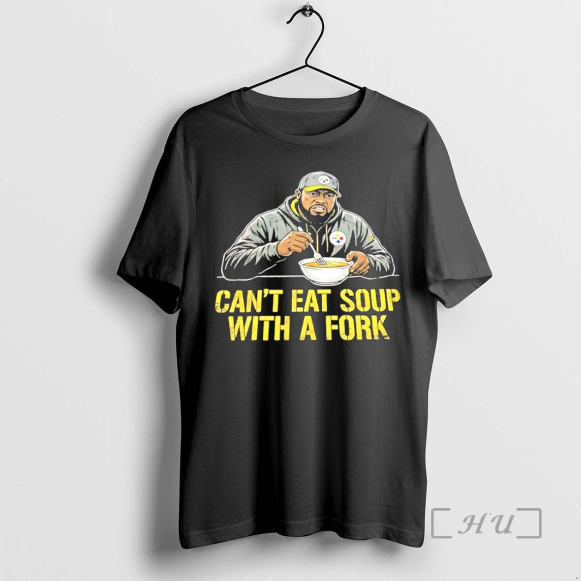 Officials Steelers Coach Mike Tomlin Cant Eat Soup - Adult & Kids T-Shirts, Sweatshirts & Hoodies apparel design preview 1