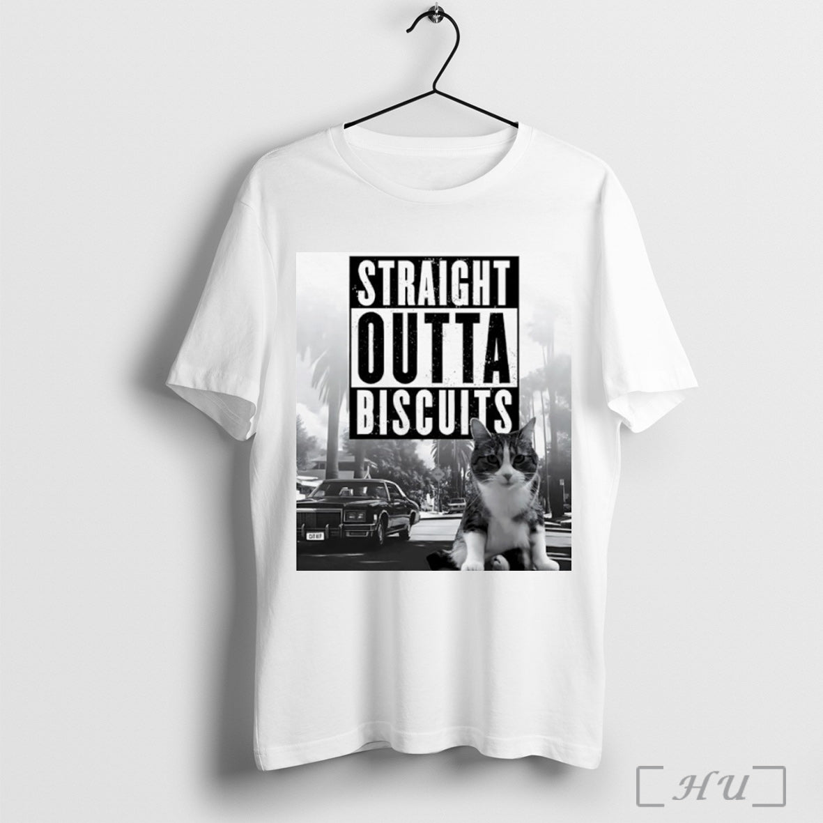 Officials Straight Outta Biscuits Cat - Adult & Kids T-Shirts, Sweatshirts & Hoodies apparel design preview 1