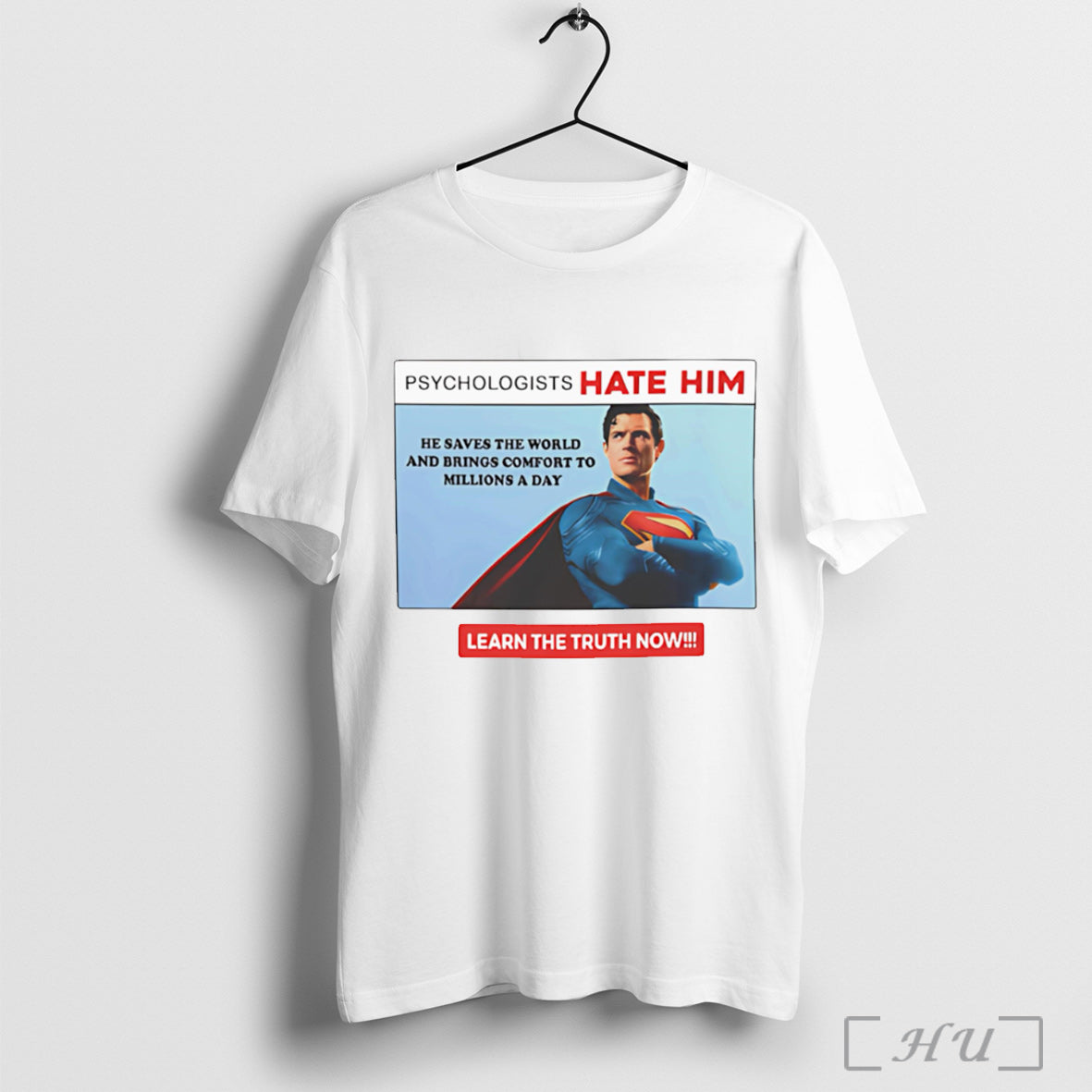 Officials Superman Psychologists Hate Him He Saves - Adult & Kids T-Shirts, Sweatshirts & Hoodies apparel design preview 1