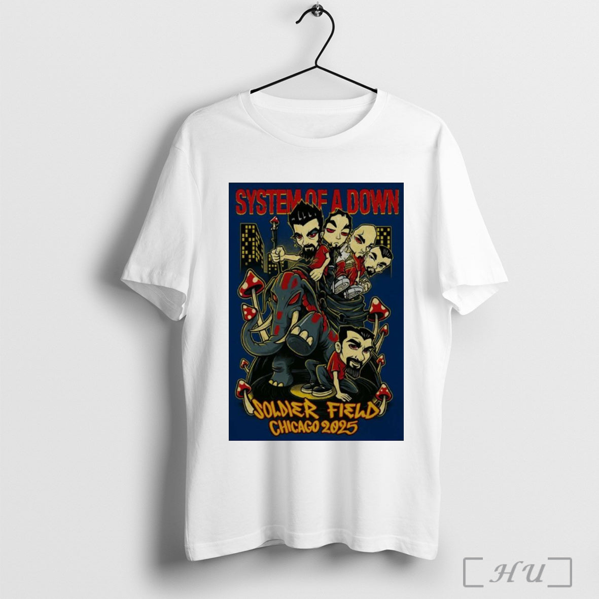 Officials System Of A Down Tour Chicago Il Sep 01 - Adult & Kids T-Shirts, Sweatshirts & Hoodies apparel design preview 1
