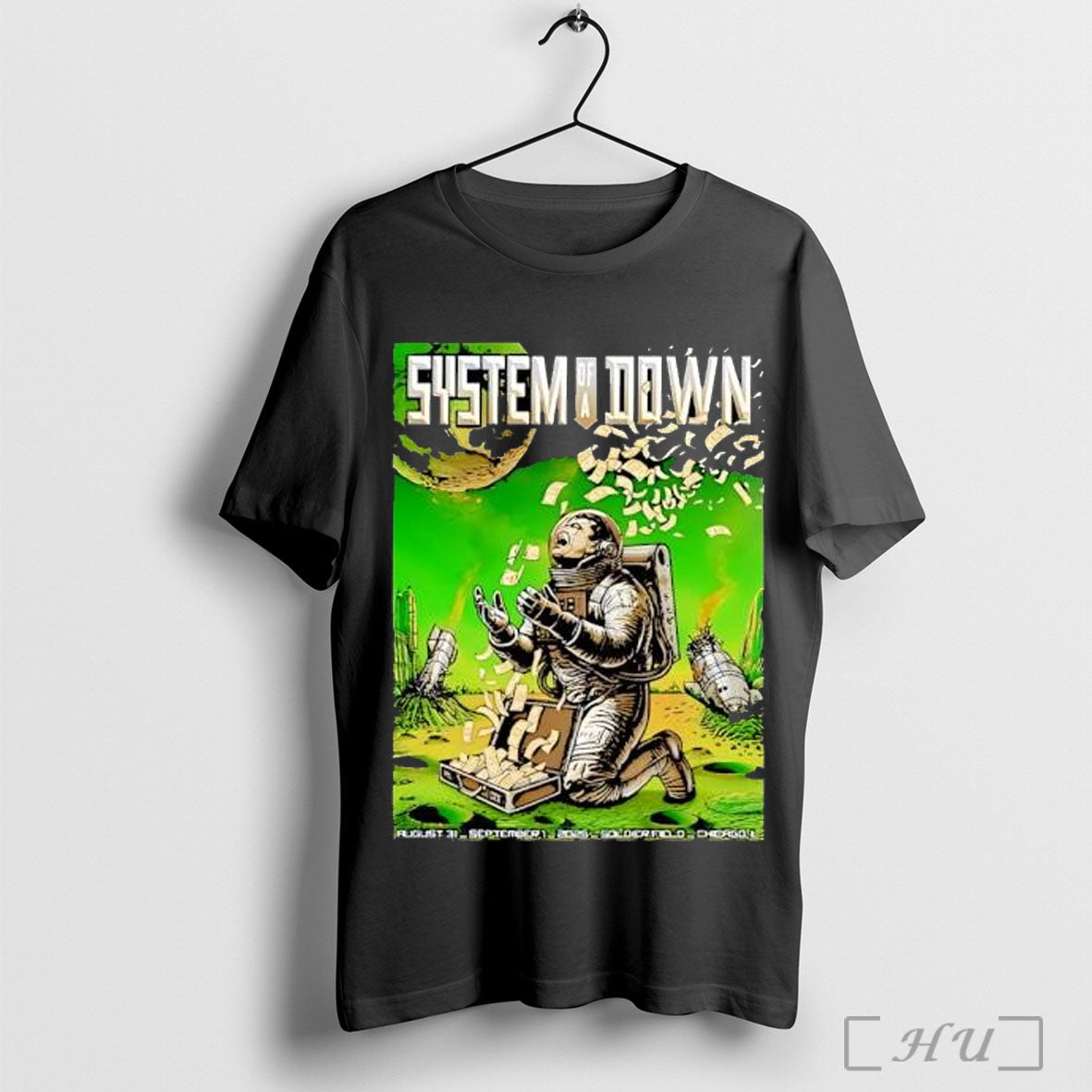 Officials System Of A Down Chicago Il 2025 Night 2 - Adult & Kids T-Shirts, Sweatshirts & Hoodies apparel design preview 1