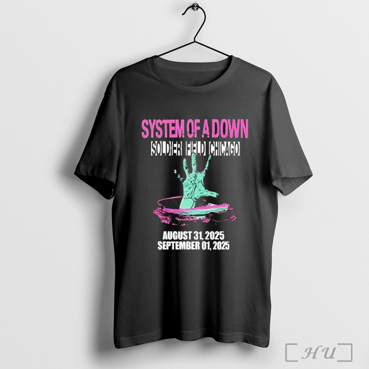 Officials System Of A Down Soldier Field Chicago 2025 - Adult & Kids T-Shirts, Sweatshirts & Hoodies apparel design preview 1