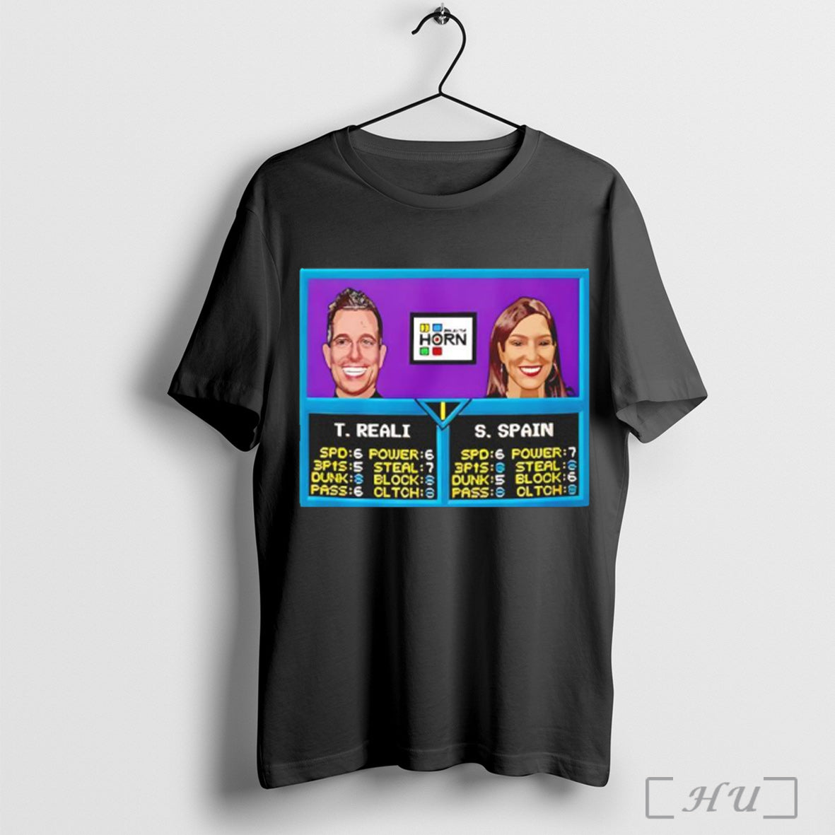 Officials T Reali Vs S Spain Around The Horn Nba Jam - Adult & Kids T-Shirts, Sweatshirts & Hoodies apparel design preview 1