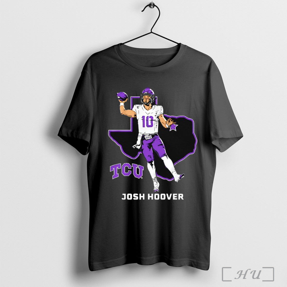 Officials Tcu Horned Frogs Football Josh Hoover State - Adult & Kids T-Shirts, Sweatshirts & Hoodies apparel design preview 1