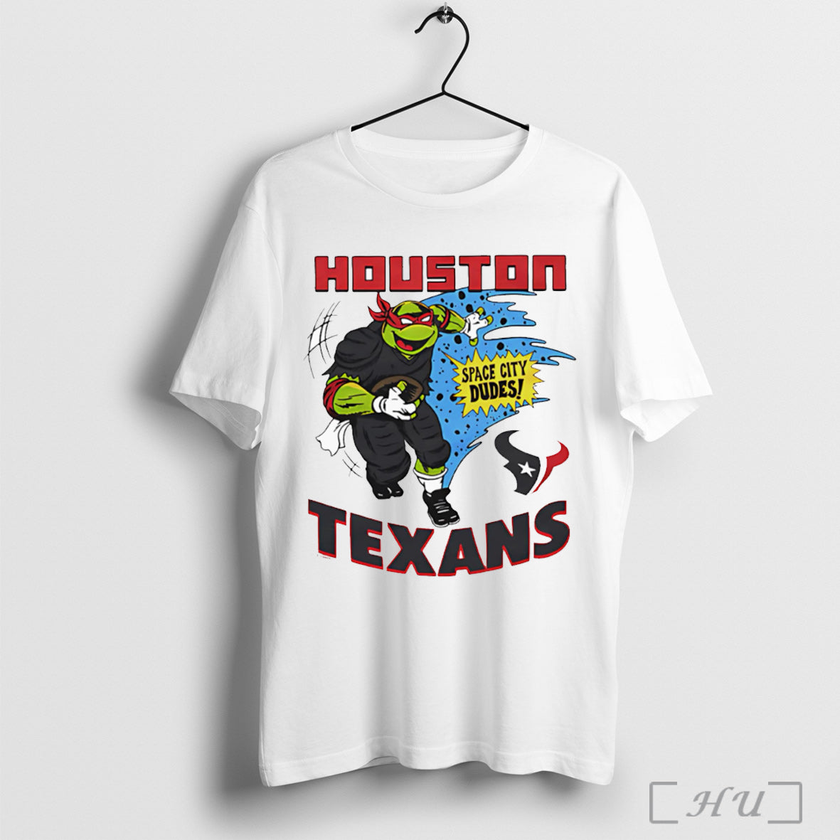 Officials Tmnt Raphael X Houston Texans - Adult & Kids T-Shirts, Sweatshirts & Hoodies apparel design preview 1