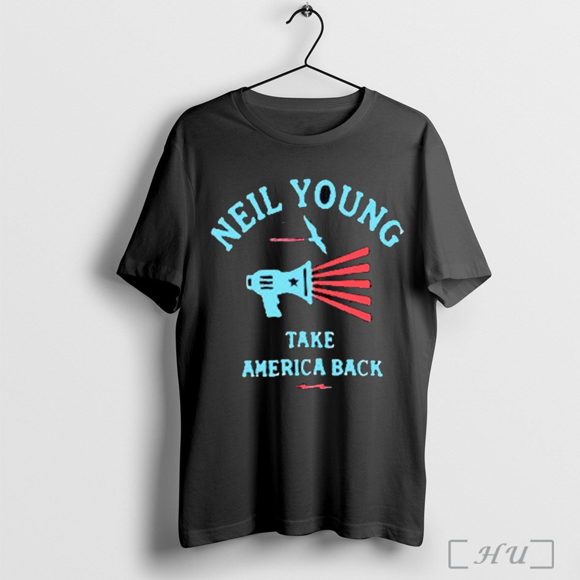Officials Take America Back Neil Young - Adult & Kids T-Shirts, Sweatshirts & Hoodies apparel design preview 1