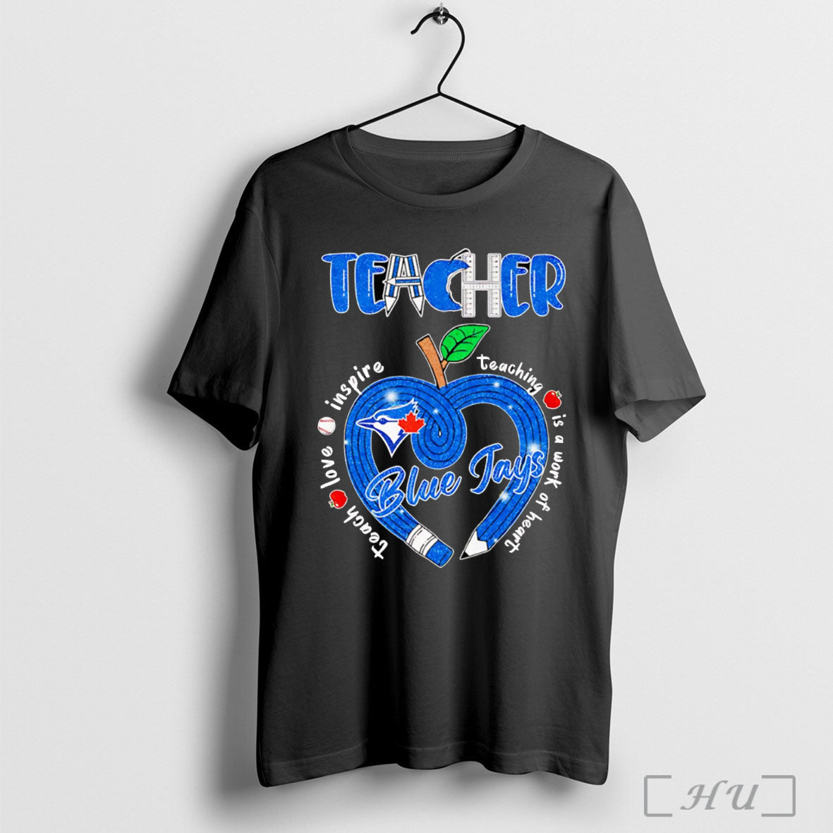 Officials Teacher Teach Love Inspire Teaching Is A - Adult & Kids T-Shirts, Sweatshirts & Hoodies apparel design preview 1