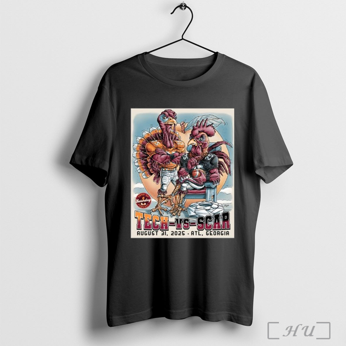Officials Tech Vs Scar August 31 2025 Atl Ga T - Adult & Kids T-Shirts, Sweatshirts & Hoodies apparel design preview 1
