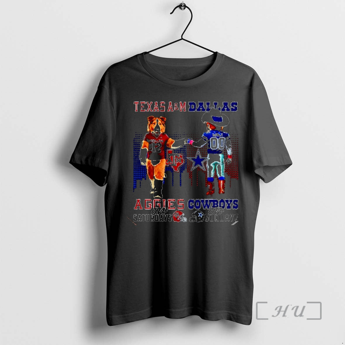 Officials Texas Am Aggies On Saturdays Vs Dallas - Adult & Kids T-Shirts, Sweatshirts & Hoodies apparel design preview 1