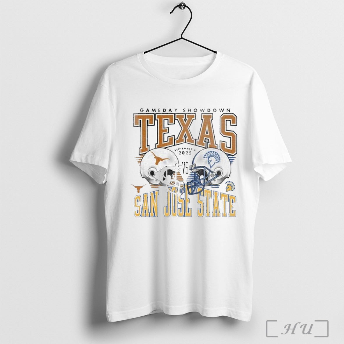 Officials Texas Longhorns Vs San Jose State Spartans - Adult & Kids T-Shirts, Sweatshirts & Hoodies apparel design preview 1