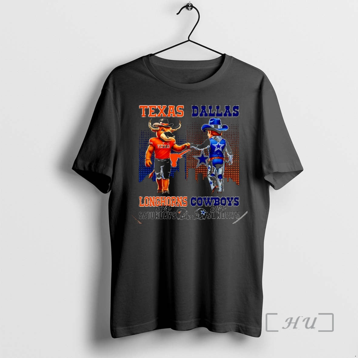 Officials Texas Longhorns On Saturdays Vs Dallas - Adult & Kids T-Shirts, Sweatshirts & Hoodies apparel design preview 1