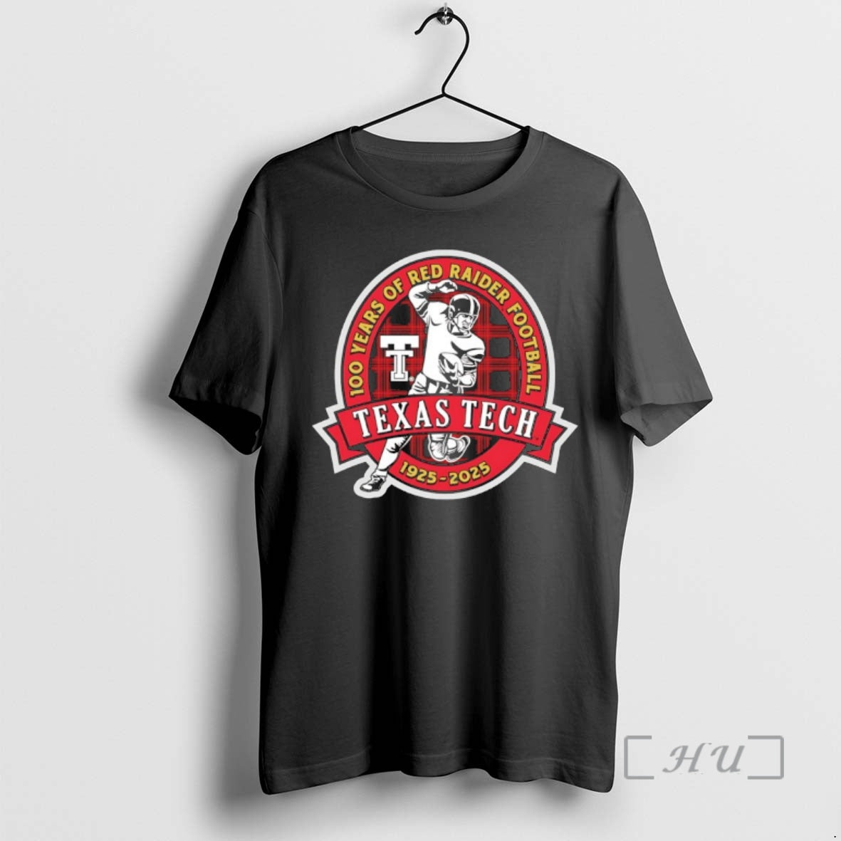 Officials Texas Tech 1925 2025 100 Years Of Raiders - Adult & Kids T-Shirts, Sweatshirts & Hoodies apparel design preview 1