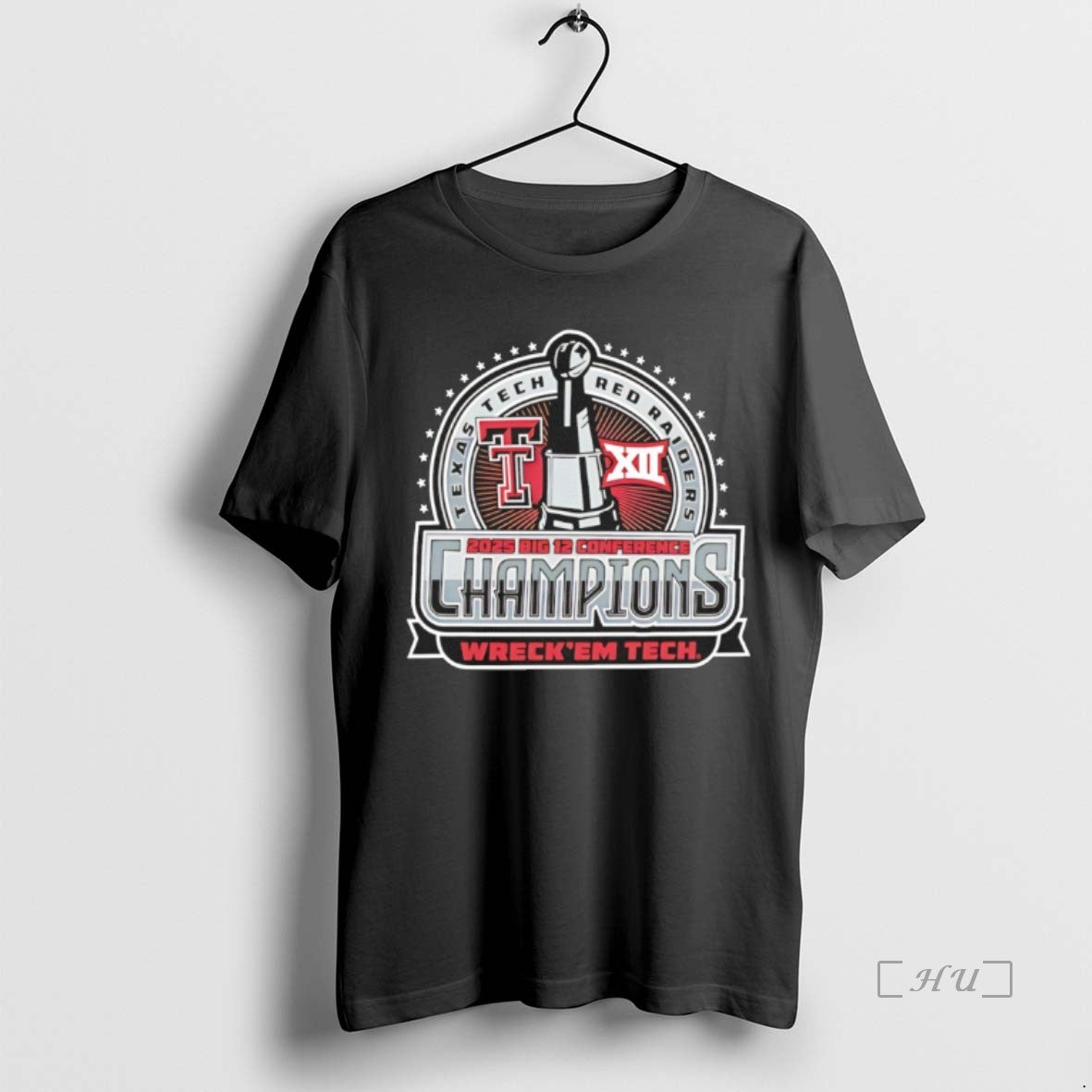 Officials Texas Tech Big 12 Champions Wreck Em - Adult & Kids T-Shirts, Sweatshirts & Hoodies apparel design preview 1