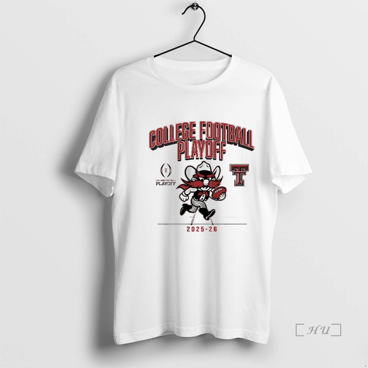 Officials Texas Tech Red Raiders 2025 Cfp Mascot - Adult & Kids T-Shirts, Sweatshirts & Hoodies apparel design preview 1