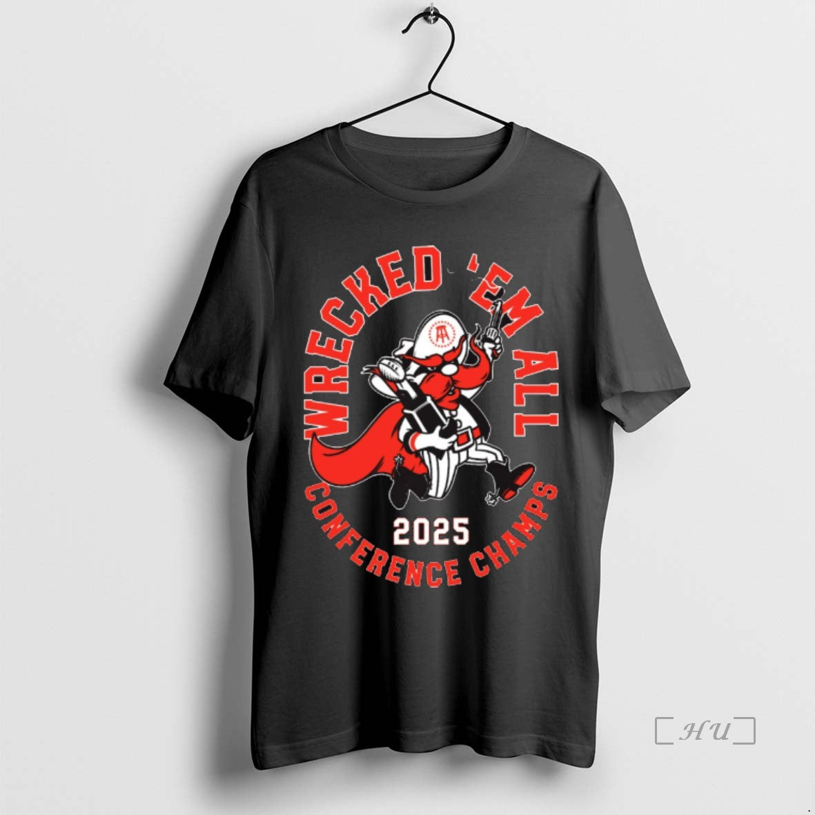 Officials Texas Tech Red Raiders 2025 Wrecked Em All - Adult & Kids T-Shirts, Sweatshirts & Hoodies apparel design preview 1