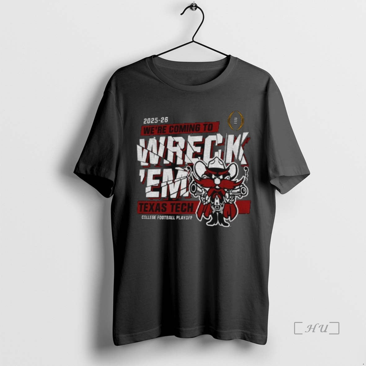 Officials Texas Tech Red Raiders Football Big 12 Cfp - Adult & Kids T-Shirts, Sweatshirts & Hoodies apparel design preview 1