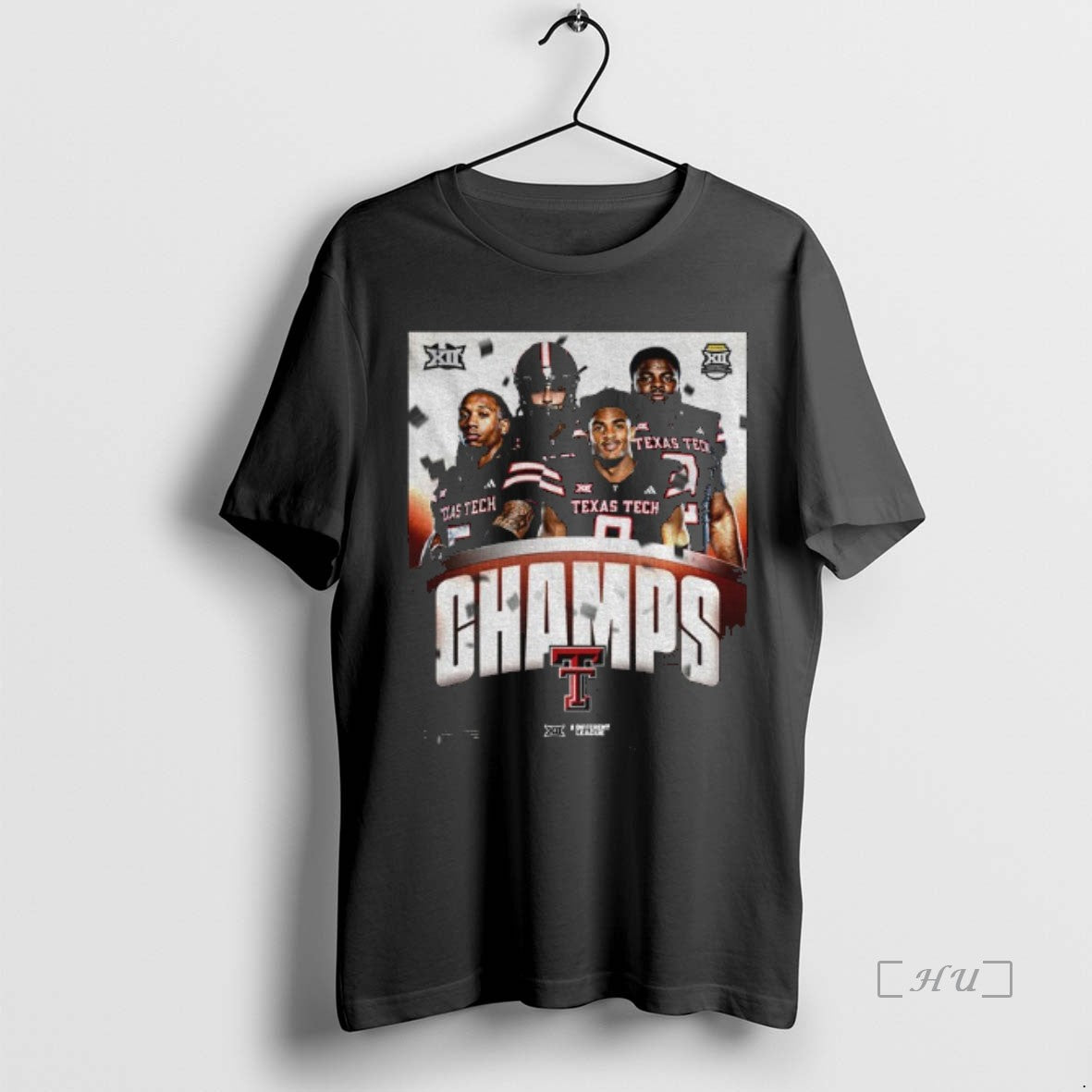 Officials Texas Tech Reigns 2025 Big 12 Football - Adult & Kids T-Shirts, Sweatshirts & Hoodies apparel design preview 1