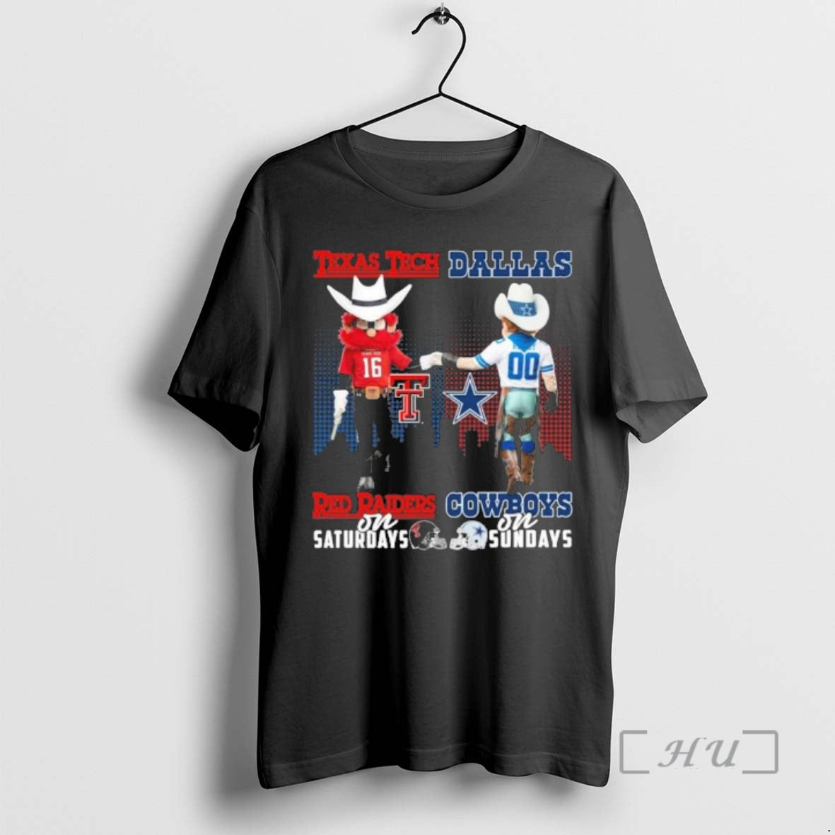 Officials Texas Tech Red Raiders Vs Dallas Cowboys - Adult & Kids T-Shirts, Sweatshirts & Hoodies apparel design preview 1