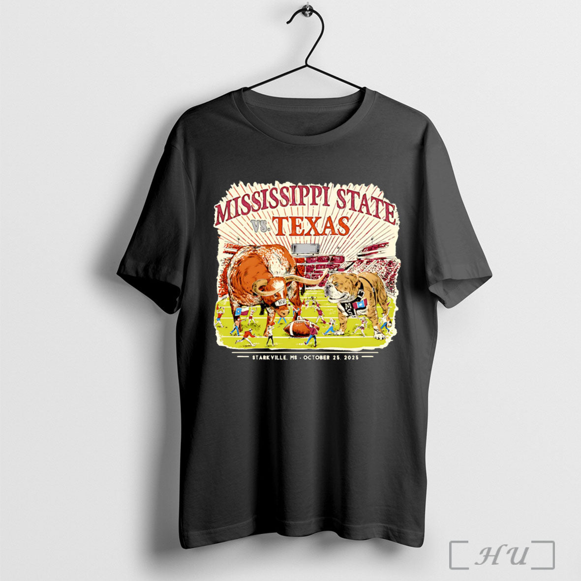 Officials Texas Vs Mississippi State Game Day 2025 - Adult & Kids T-Shirts, Sweatshirts & Hoodies apparel design preview 1