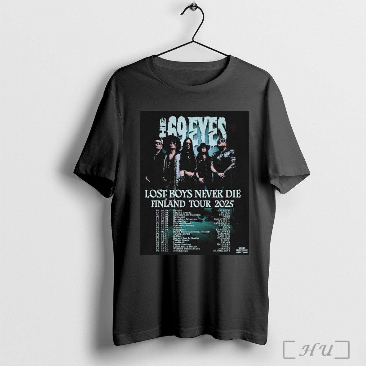 Officials The 69 Eyes Lost Boys Never Die Finland - Adult & Kids T-Shirts, Sweatshirts & Hoodies apparel design preview 1