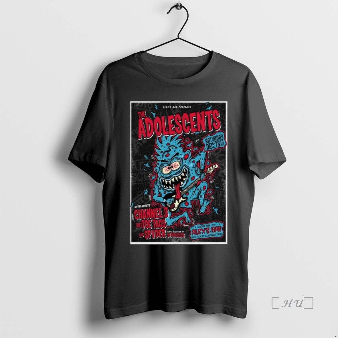 Officials The Adolescents December 13 2025 Long Beach - Adult & Kids T-Shirts, Sweatshirts & Hoodies apparel design preview 1