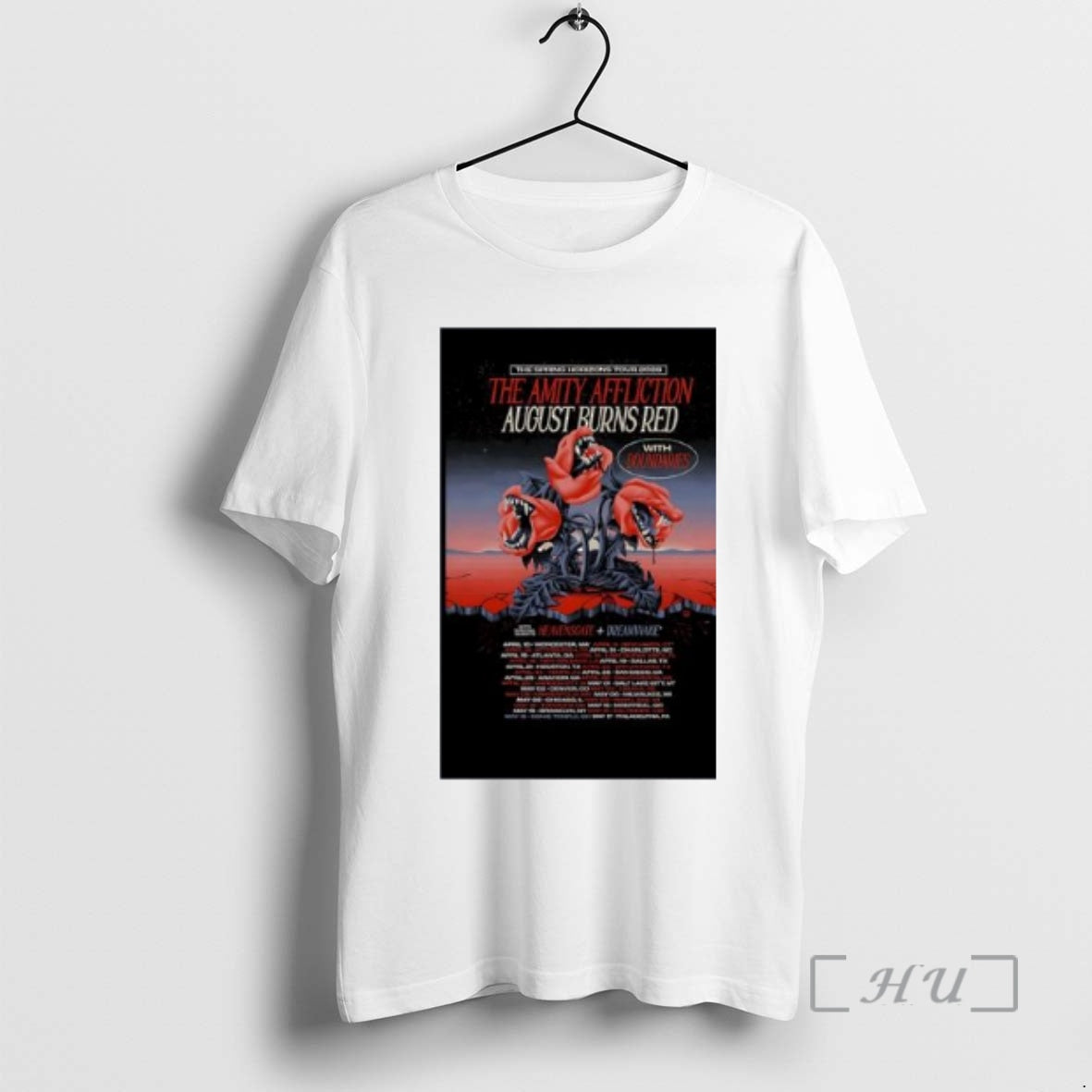 Officials The Amity Affliction And August Burns Red - Adult & Kids T-Shirts, Sweatshirts & Hoodies apparel design preview 1
