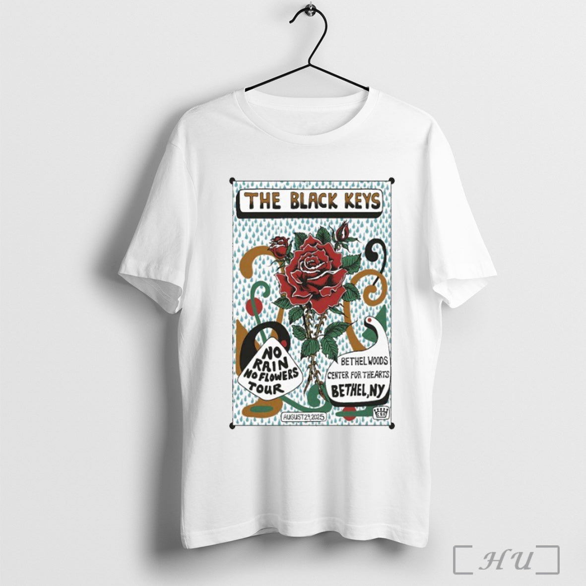 Officials The Black Keys No Rain Flowers Tour Bethel - Adult & Kids T-Shirts, Sweatshirts & Hoodies apparel design preview 1
