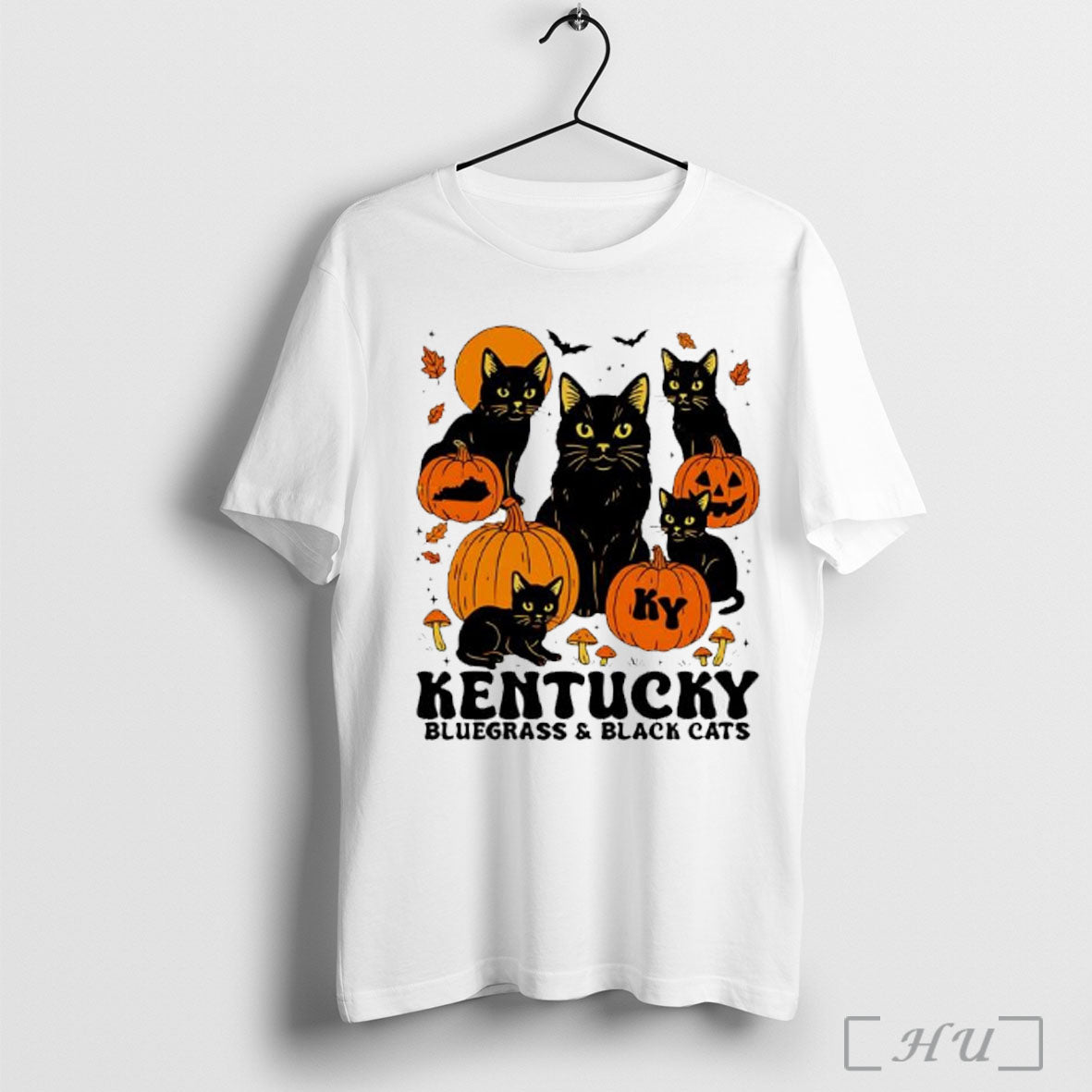 Officials The Bluegrass And Black Cats Halloween - Adult & Kids T-Shirts, Sweatshirts & Hoodies apparel design preview 1