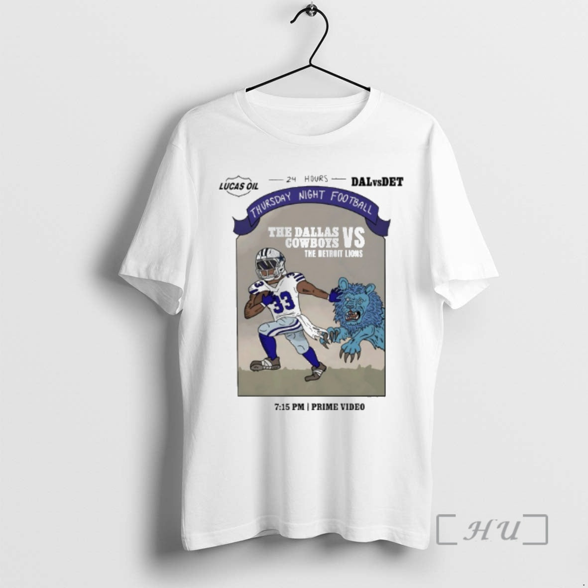 Officials The Dallas Cowboys Vs Detroit Lions 2025 - Adult & Kids T-Shirts, Sweatshirts & Hoodies apparel design preview 1