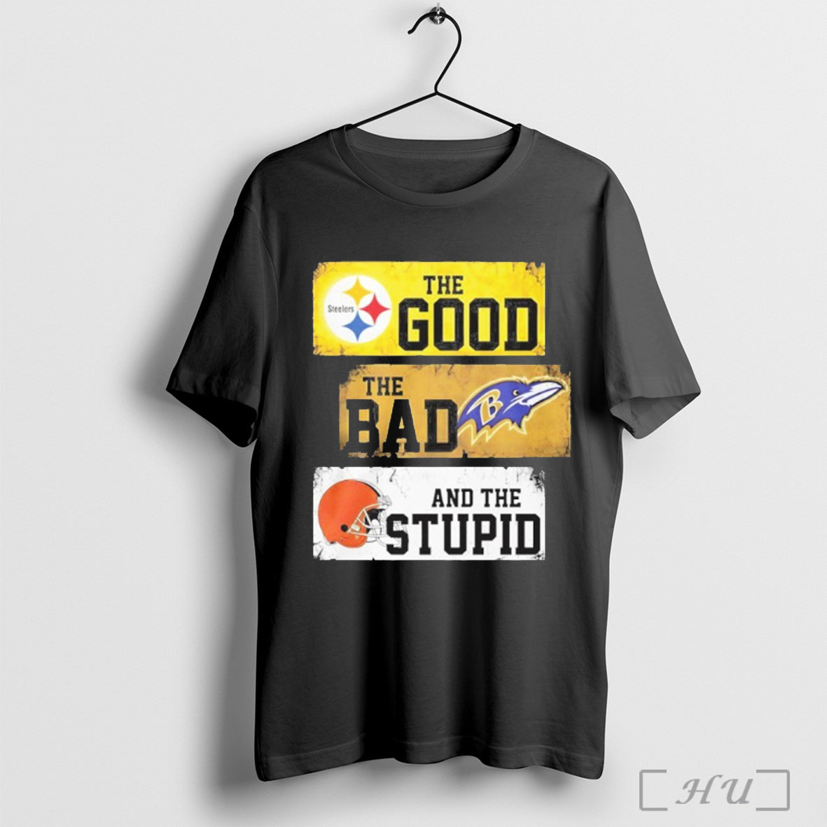 Officials The Good Steelers Bad Ravens And Stupid - Adult & Kids T-Shirts, Sweatshirts & Hoodies apparel design preview 1