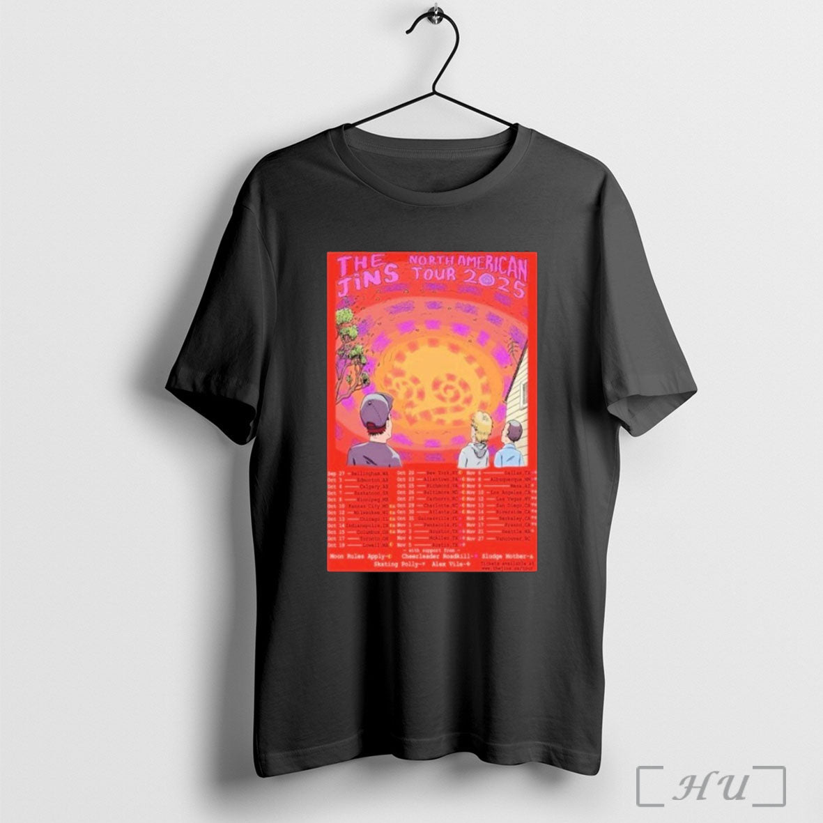 Officials The Jins North American Tour 2025 Dates - Adult & Kids T-Shirts, Sweatshirts & Hoodies apparel design preview 1