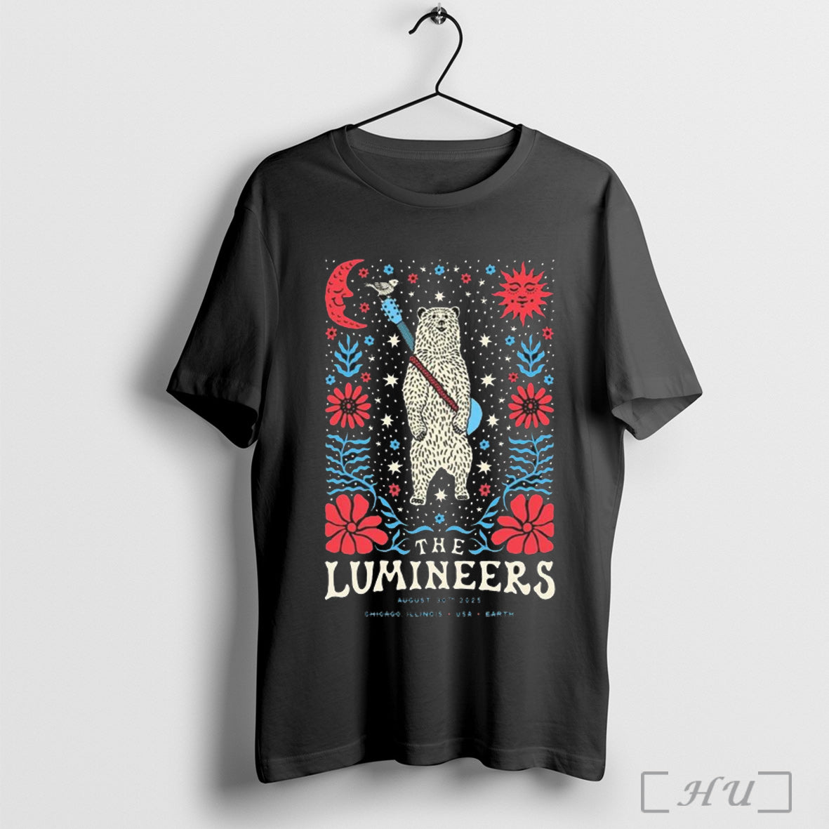 Officials The Lumineers Soldier Field Chicago Il Aug - Adult & Kids T-Shirts, Sweatshirts & Hoodies apparel design preview 1