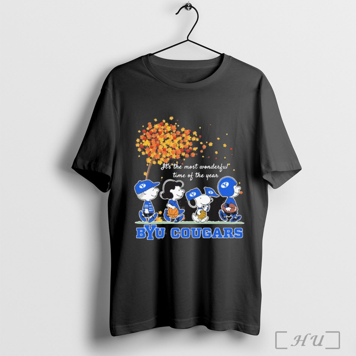Officials The Peanuts And Byu Cougars In Fall 2025 - Adult & Kids T-Shirts, Sweatshirts & Hoodies apparel design preview 1