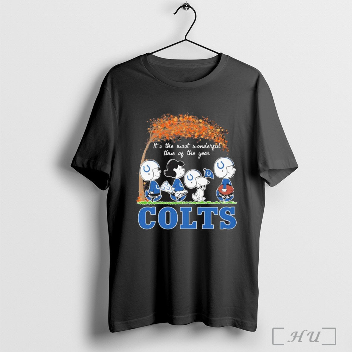Officials The Peanuts Walking X Indianapolis Colts - Adult & Kids T-Shirts, Sweatshirts & Hoodies apparel design preview 1