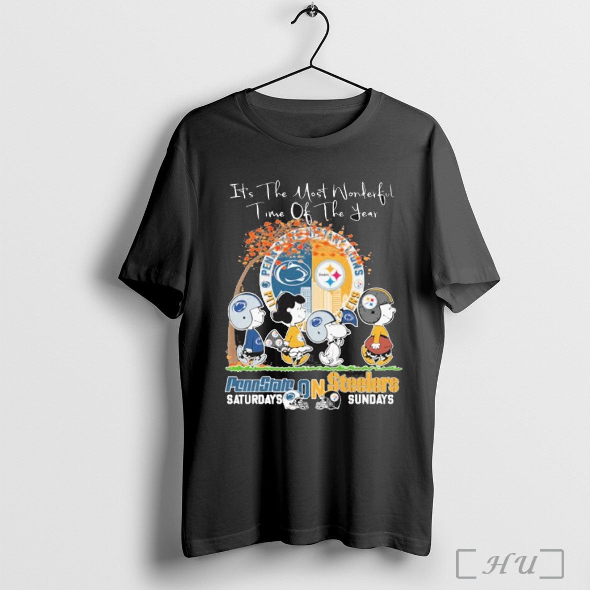 Officials The Peanuts Walking X Penn State And - Adult & Kids T-Shirts, Sweatshirts & Hoodies apparel design preview 1