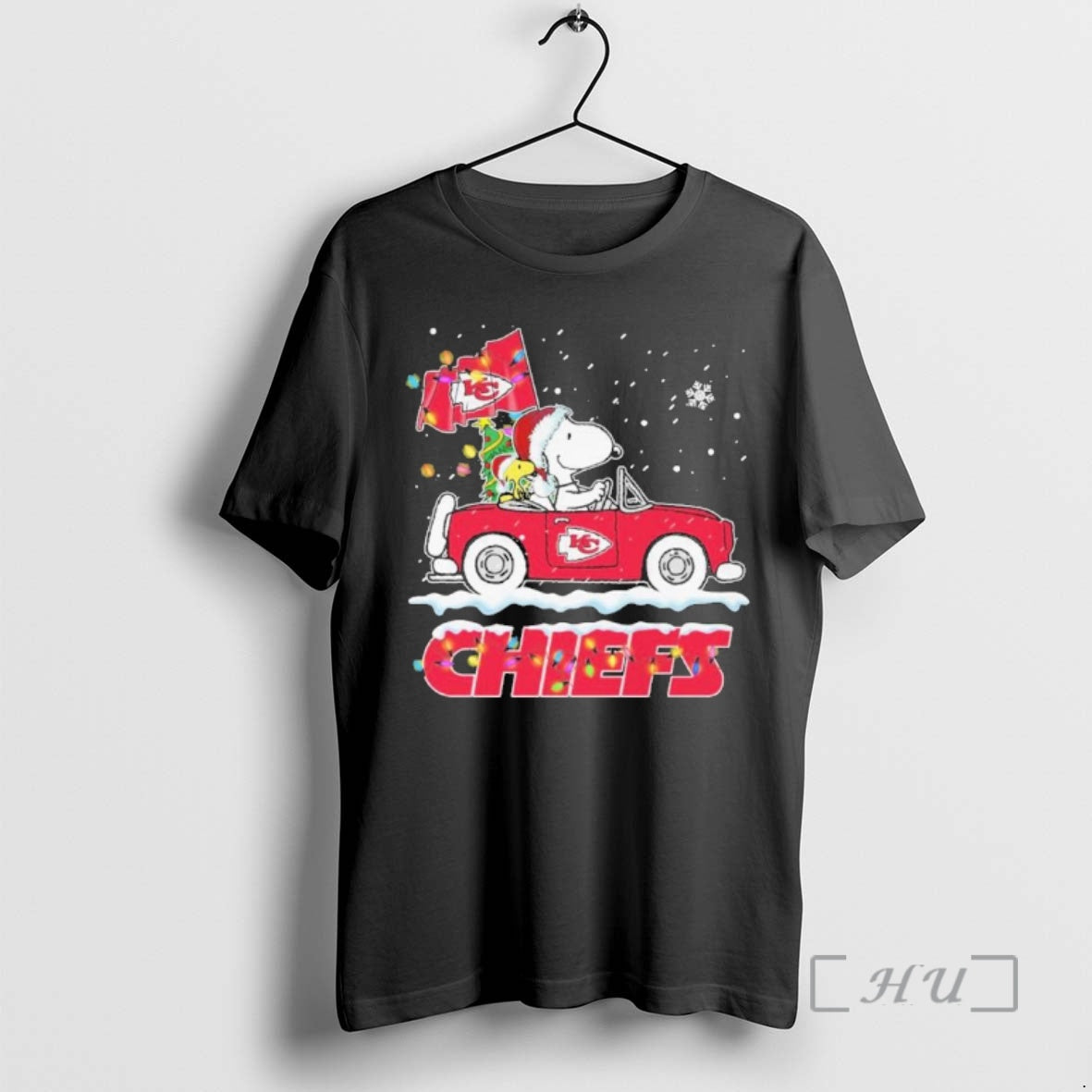 Officials The Peanuts X Kansas City Chiefs Driving - Adult & Kids T-Shirts, Sweatshirts & Hoodies apparel design preview 1