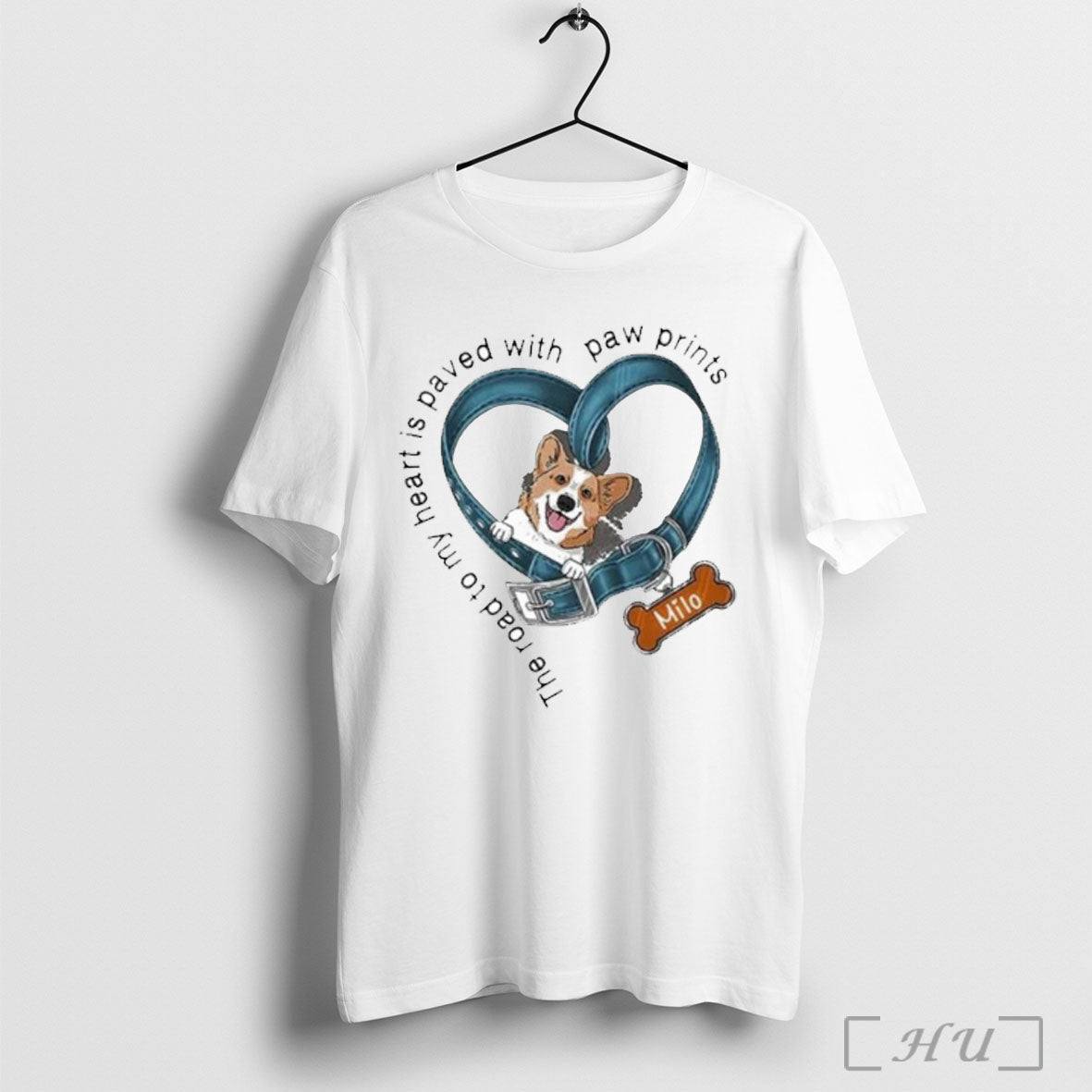 Officials The Road To My Heart Is Paved With Paw - Adult & Kids T-Shirts, Sweatshirts & Hoodies apparel design preview 1