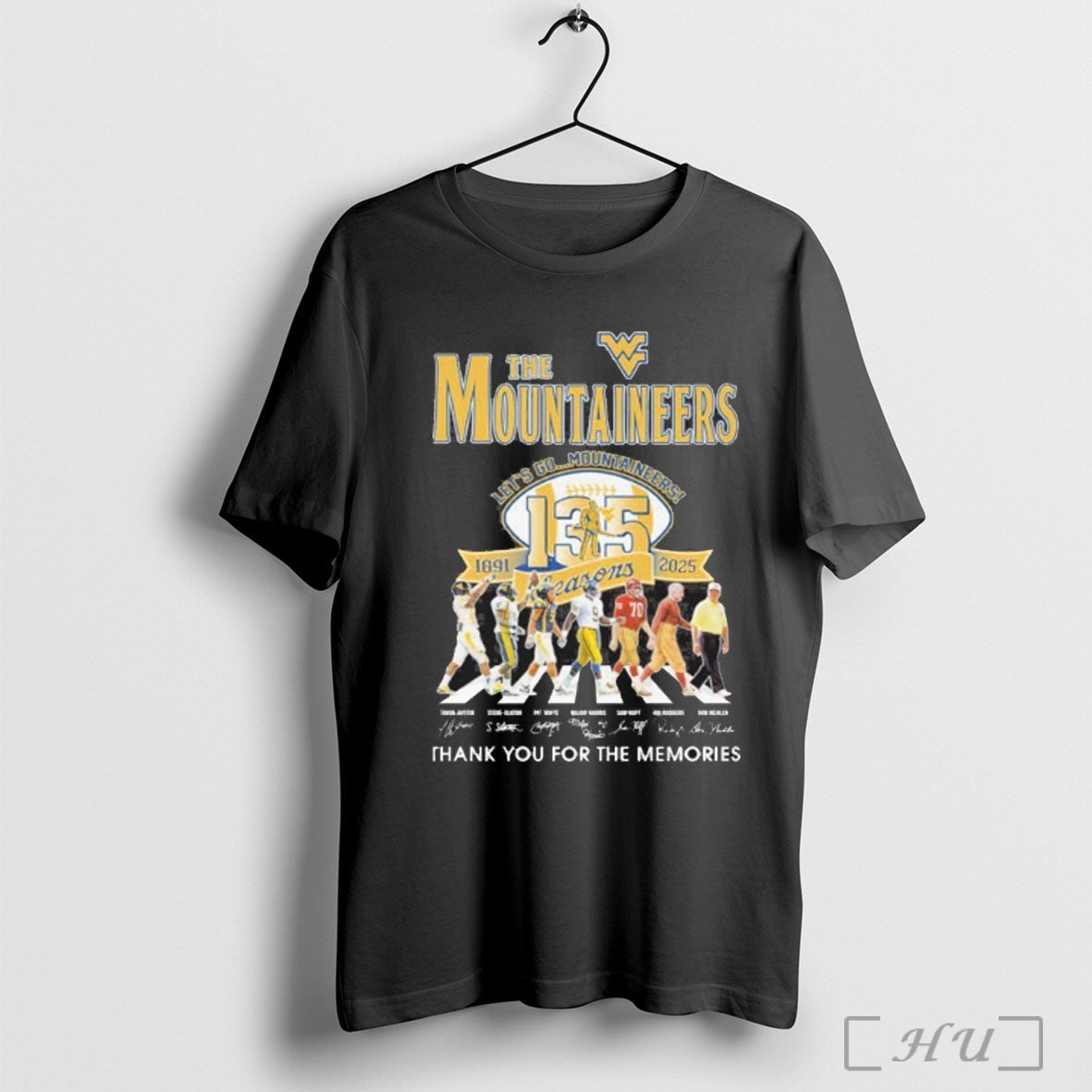 Officials The West Virginia Mountaineers Abbey Road - Adult & Kids T-Shirts, Sweatshirts & Hoodies apparel design preview 1