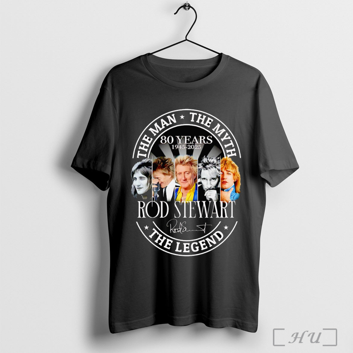 Officials The Man Myth Legend Rod Stewart 80 Years - Adult & Kids T-Shirts, Sweatshirts & Hoodies apparel design preview 1