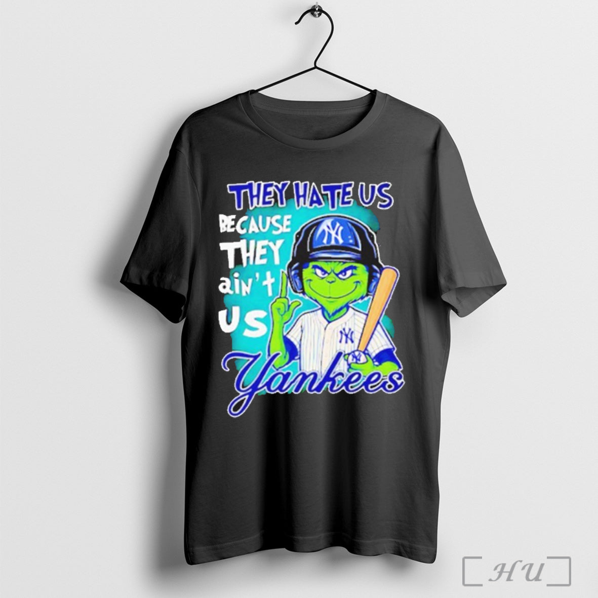 Officials They Hate Us Because Aint Yankees Grinch - Adult & Kids T-Shirts, Sweatshirts & Hoodies apparel design preview 1