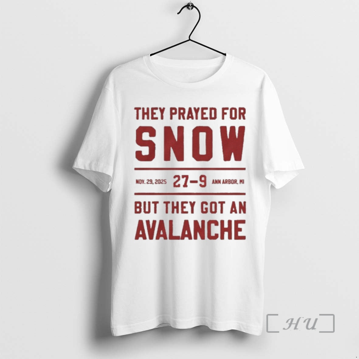 Officials They Prayed For Snow Ohio State 27 9 - Adult & Kids T-Shirts, Sweatshirts & Hoodies apparel design preview 1