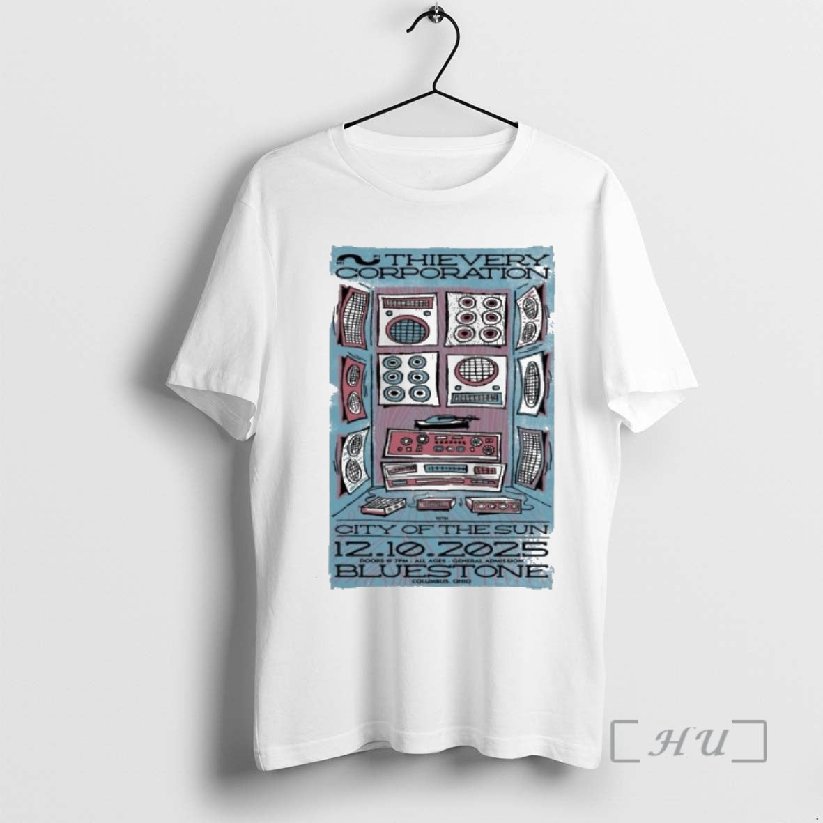 Officials Thievery Corporation At The Bluestone In - Adult & Kids T-Shirts, Sweatshirts & Hoodies apparel design preview 1