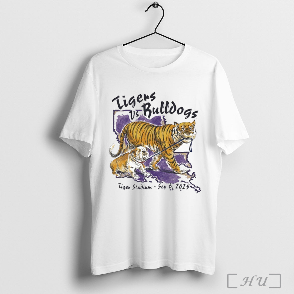 Officials Tigers Vs Bulldogs Tiger Stadium Sept 6 - Adult & Kids T-Shirts, Sweatshirts & Hoodies apparel design preview 1