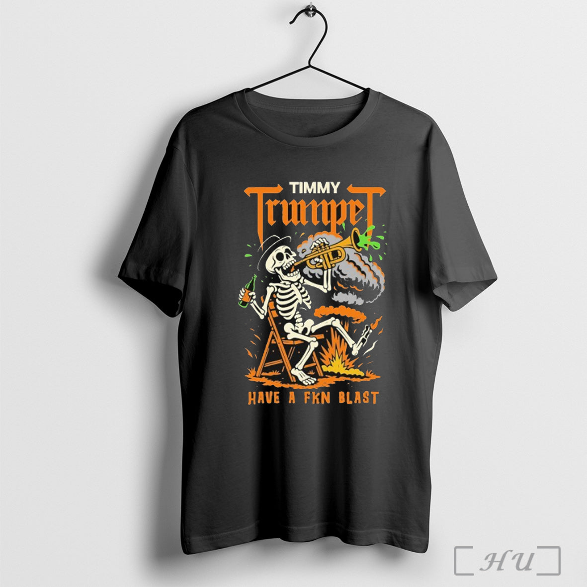 Officials Timmy Trumpet Have A Fkn Blast Skeleton - Adult & Kids T-Shirts, Sweatshirts & Hoodies apparel design preview 1