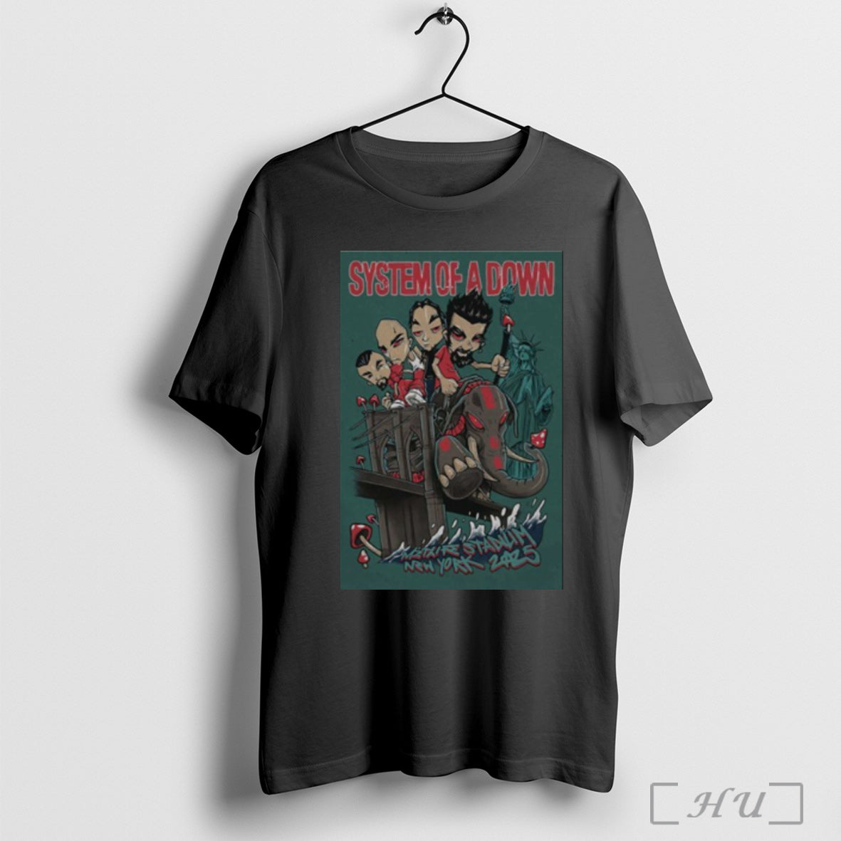 Officials Tour 2025 System Of A Down Metlife Stadium - Adult & Kids T-Shirts, Sweatshirts & Hoodies apparel design preview 1